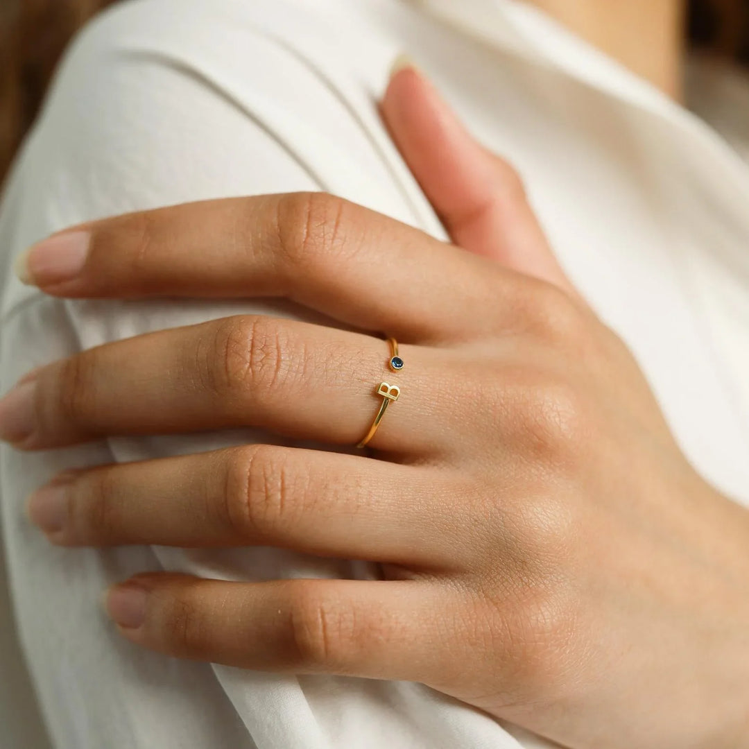 PERSONALIZED BIRTHSTONE  RING