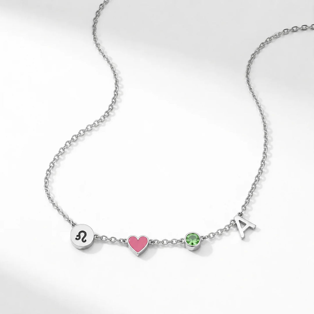 HEART INITIAL NECKLACE