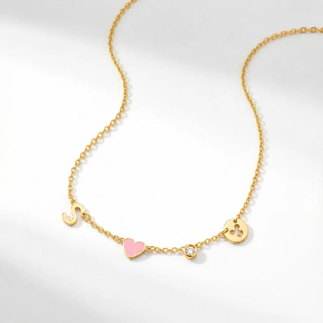 HEART INITIAL NECKLACE