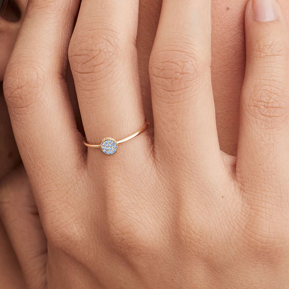 CLASSIC RING WITH BIRTHSTONE