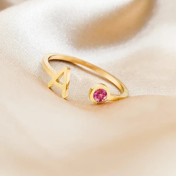 PERSONALIZED BIRTHSTONE  RING