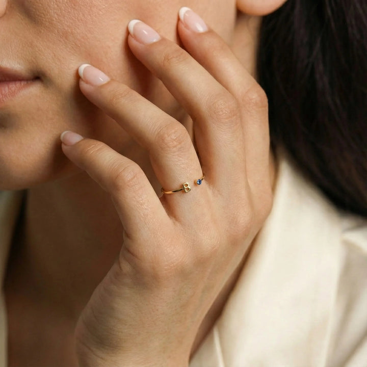 PERSONALIZED BIRTHSTONE  RING