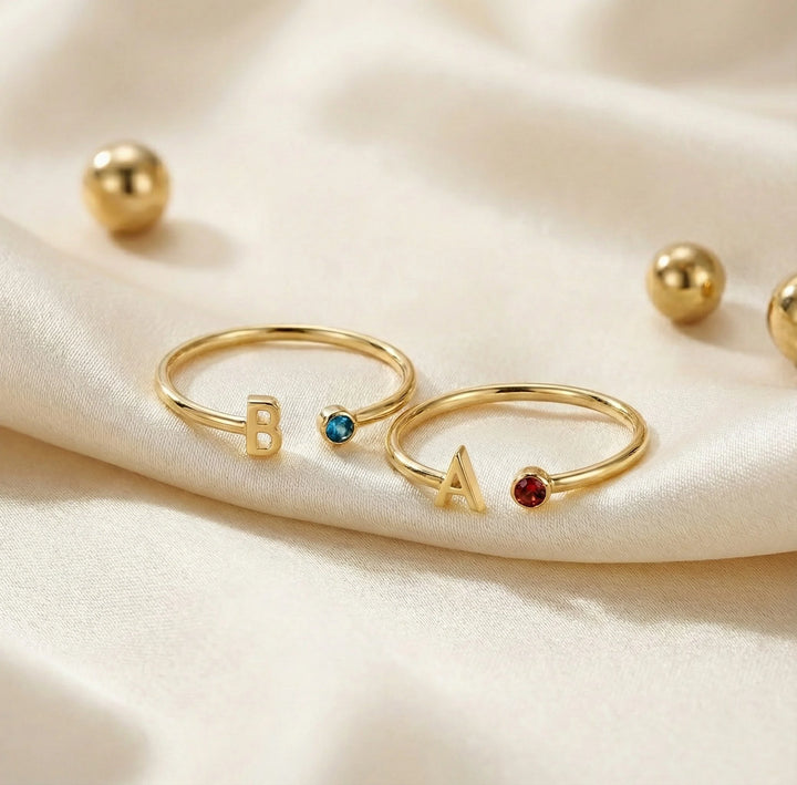 PERSONALIZED BIRTHSTONE  RING