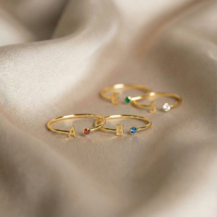 PERSONALIZED BIRTHSTONE  RING