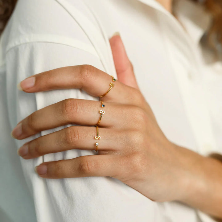 PERSONALIZED BIRTHSTONE  RING